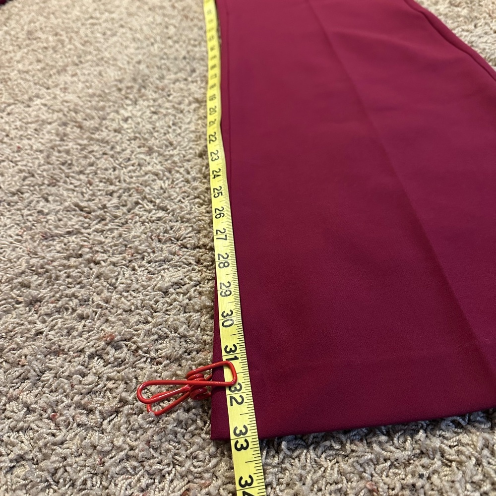 NWT Express Editor High Rise Flare Pants - 4R - Berry - Picture 9 of 14
